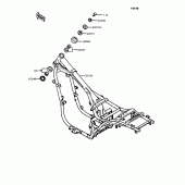 Схема вузла: Рама для Kawasaki EN400 Vulcan 400