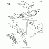 Схема вузла: Taillight(S) для Kawasaki ZX636 Ninja ZX-6R ABS KRT Edition