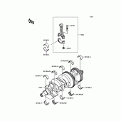 Схема вузла: Колінчастий вал для Kawasaki KLZ1000 Versys 1000 LT