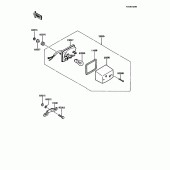Схема вузла: Taillight(s) для Kawasaki KMX125