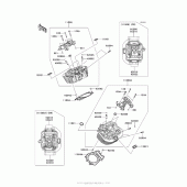 Схема узла: Головка цилиндра для Kawasaki VN1700 Vulcan 1700 Voyager