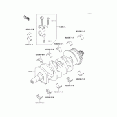Схема узла: Коленчатый вал для Kawasaki ZX600 Ninja ZX-6