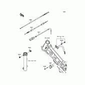 Схема вузла: Троси для Kawasaki KLX110 KLX110