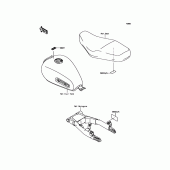 Схема вузла: Інформаційні наклейки для Kawasaki EJ800 W800
