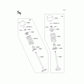 Схема вузла: Клапан для Kawasaki ZX636 Ninja ZX-6R