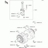 Схема узла: Коленчатый вал для Kawasaki EJ650 W650