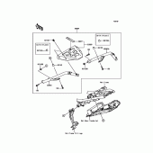 Схема узла: Аксессуары(Topcase Bracket) для Kawasaki ER650 Z650 ABS