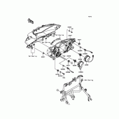 Схема вузла: Headlight(s) для Kawasaki KLE650 Versys 650