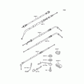 Схема узла: Тросики для Kawasaki ZX400 ZZR400