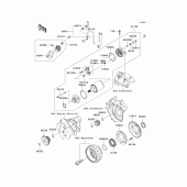 Схема вузла: Стартер електричний & Завод стартера для Kawasaki KLX250 KLX250