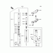 Схема вузла: Вилка передньої осі для Kawasaki ZR750 Zephyr