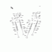 Схема узла: Клапан(ы) для Kawasaki KLE500