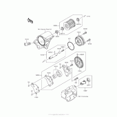 Схема узла: Масляный насос для Kawasaki KL650 KLR650