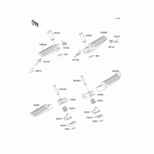 Схема вузла: Підніжки для Kawasaki EX250 GPX250R