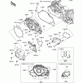 Схема узла: Left engine cover(s) для Kawasaki VN1700 VN1700 Classic ABS