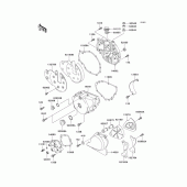 Схема вузла: Engine cover(s) для Kawasaki EN500 Vulcan 500 LTD