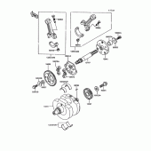 Схема узла: Коленчатый вал для Kawasaki VN750 Vulcan 750