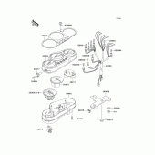 Схема вузла: Meter(s) для Kawasaki ZX900 Ninja ZX-9R