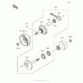 Схема вузла: Колінчастий вал для Kawasaki BR125 Z125 Pro KRT Edition