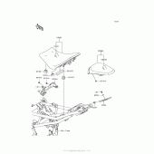 Схема узла: Сиденье для Kawasaki ZR900 Z900