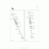 Схема вузла: Клапан(и) для Kawasaki EX650 Ninja 650