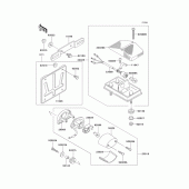 Схема вузла: Taillight(s) для Kawasaki KLX650 KLX650 Motard
