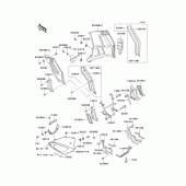 Схема вузла: Cowling lowers(1/3) для Kawasaki ZG1000 Concours