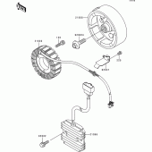Схема вузла: Генератор для Kawasaki EN500 Vulcan 500 LTD