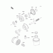 Схема вузла: Масляний насос & Масляний фільтр для Kawasaki ZX900 Ninja ZX-9R