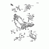 Схема узла: Кронштейн для Kawasaki EX400 GPZ400S
