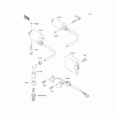 Схема вузла: Ignition system для Kawasaki EX500 GPZ500