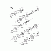 Схема узла: Трансмиссия для Kawasaki ZX1400 Ninja ZX-14R
