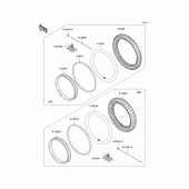 Схема узла: Колеса (Шины) для Kawasaki KLX300R