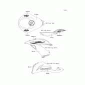 Схема вузла: Decals(orange)(eef) для Kawasaki ZX636 Ninja ZX-6R