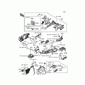 Схема узла: Электрооборудование для Kawasaki ZX636 Ninja ZX-6R