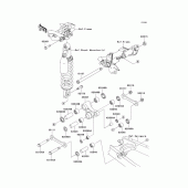 Схема узла: Задняя подвеска для Kawasaki KLX250 KLX250S