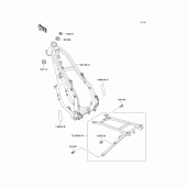 Схема узла: Рама для Kawasaki KX250/ KX252 KX250