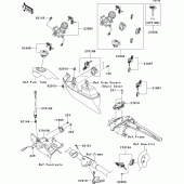 Схема вузла: Замок запалювання для Kawasaki VN1700 VN1700 Classic Tourer ABS