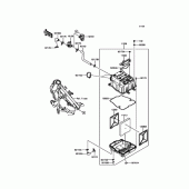 Схема узла: Воздушный фильтр для Kawasaki KLE250 Versys-X 250 ABS