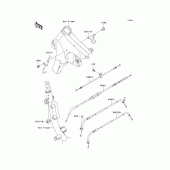 Схема вузла: Троси для Kawasaki VN900 VN900 Classic