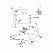 Схема узла: Замок зажигания для Kawasaki KLE650 Versys 650