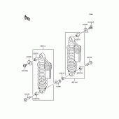 Схема узла: Подвеска/амортизатор для Kawasaki ZR400 Zephyr