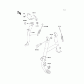 Схема вузла: Stand(s) для Kawasaki EX500 GPZ500S