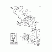 Схема узла: Фара для Kawasaki KLX250 KLX250
