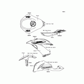 Схема вузла: Decals(Black) для Kawasaki ZX636 Ninja ZX-6R ABS