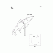 Схема узла: Аксессуары для Kawasaki KX250/ KX252 KX250F