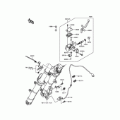 Схема вузла: Передній гальмівний циліндр Kawasaki EX300 Ninja 300 ABS