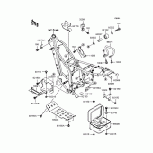 Схема узла: Крепление двигателя для Kawasaki KLX250 D-Tracker