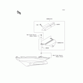 Схема узла: Аксессуары(tail grip) для Kawasaki ZX1400 Ninja ZX-14R