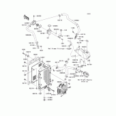 Схема вузла: Радіатор (1/2) для Kawasaki VN1600 Vulcan 1600 Mean Streak